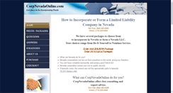 Desktop Screenshot of corpnevadaonline.com